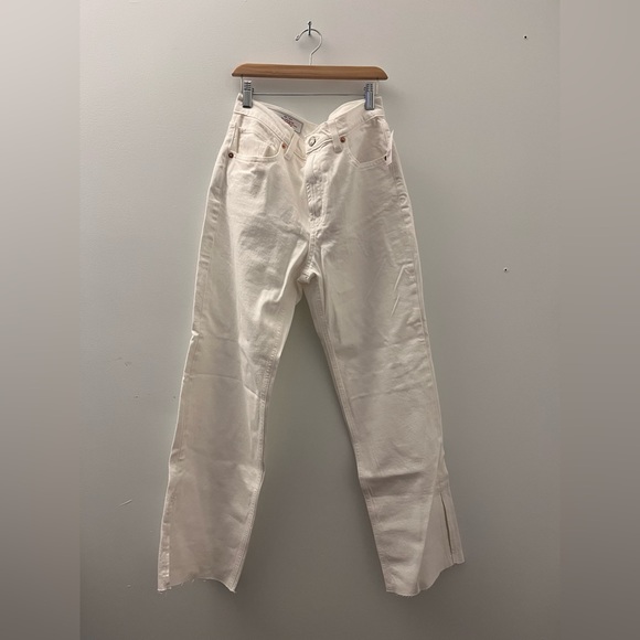 GAP Women’s ‘90s Loose Mid Rose White Denim - Picture 2 of 2